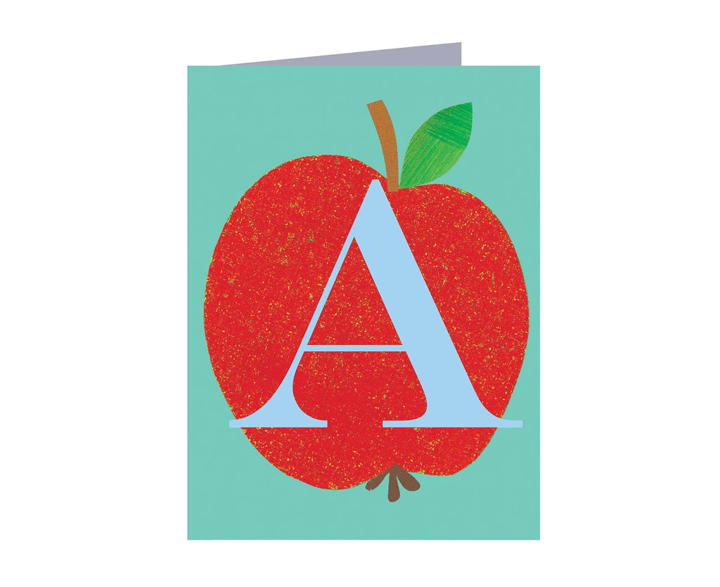 A for Apple Mini Letter Card