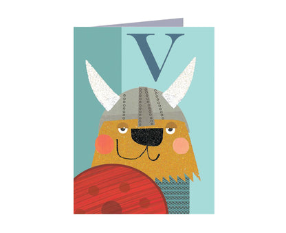 V for Viking Mini Letter Card