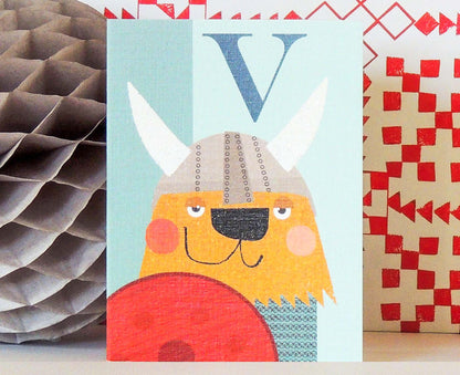 V for Viking Mini Letter Card