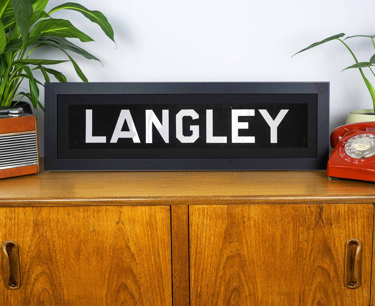 Langley 1969 Framed Bus Blind