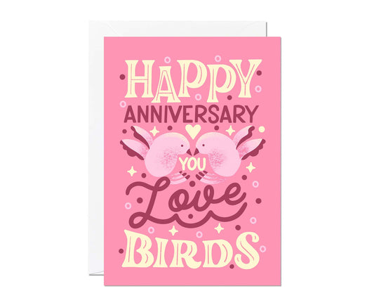 Love Birds Anniversary Card