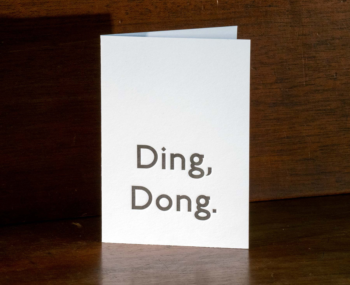 Ding, Dong Letterpress Christmas Card