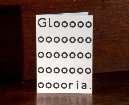 Gloria Letterpress Christmas Card