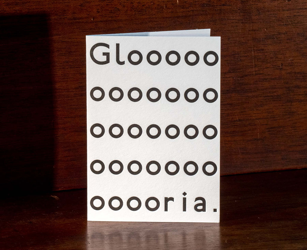 Gloria Letterpress Christmas Card