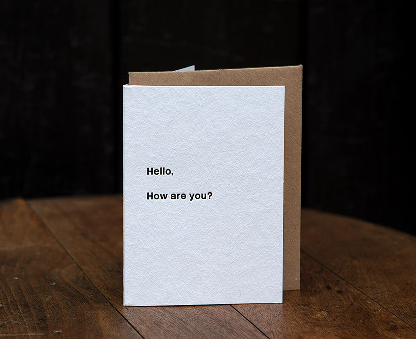 Hello, How Are You Letterpress Card