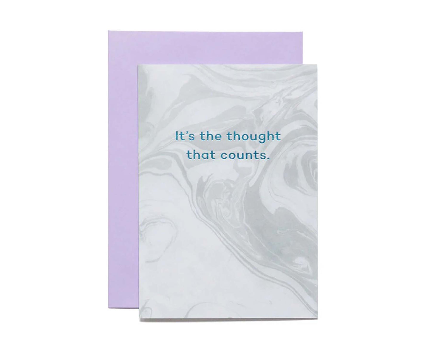 'It's The Thought That Counts' Foiled card