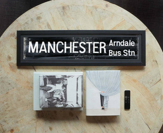 Manchester Arndale Bus Station Framed Bus Blind