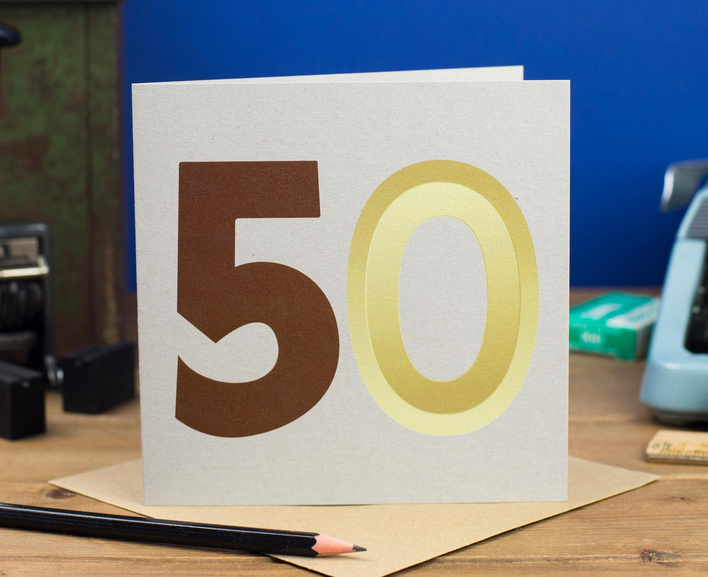 50th Birthday Number Card
