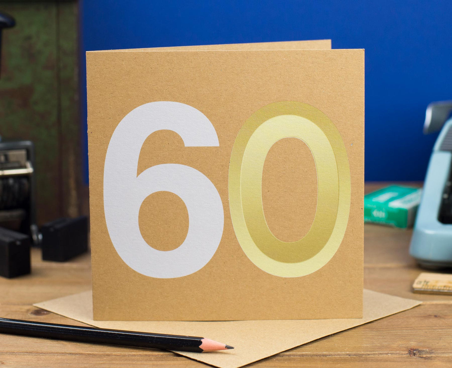 60th Birthday Number Card