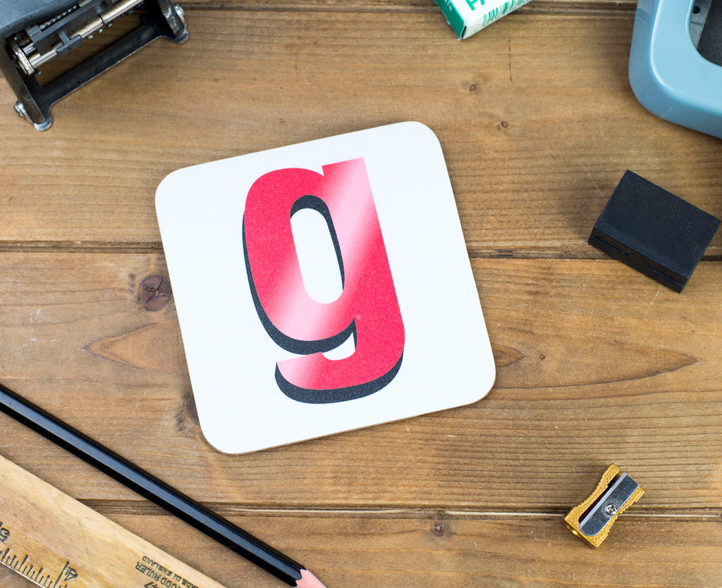 'G' Letter Coaster