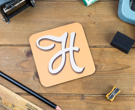 'H' Letter Coaster