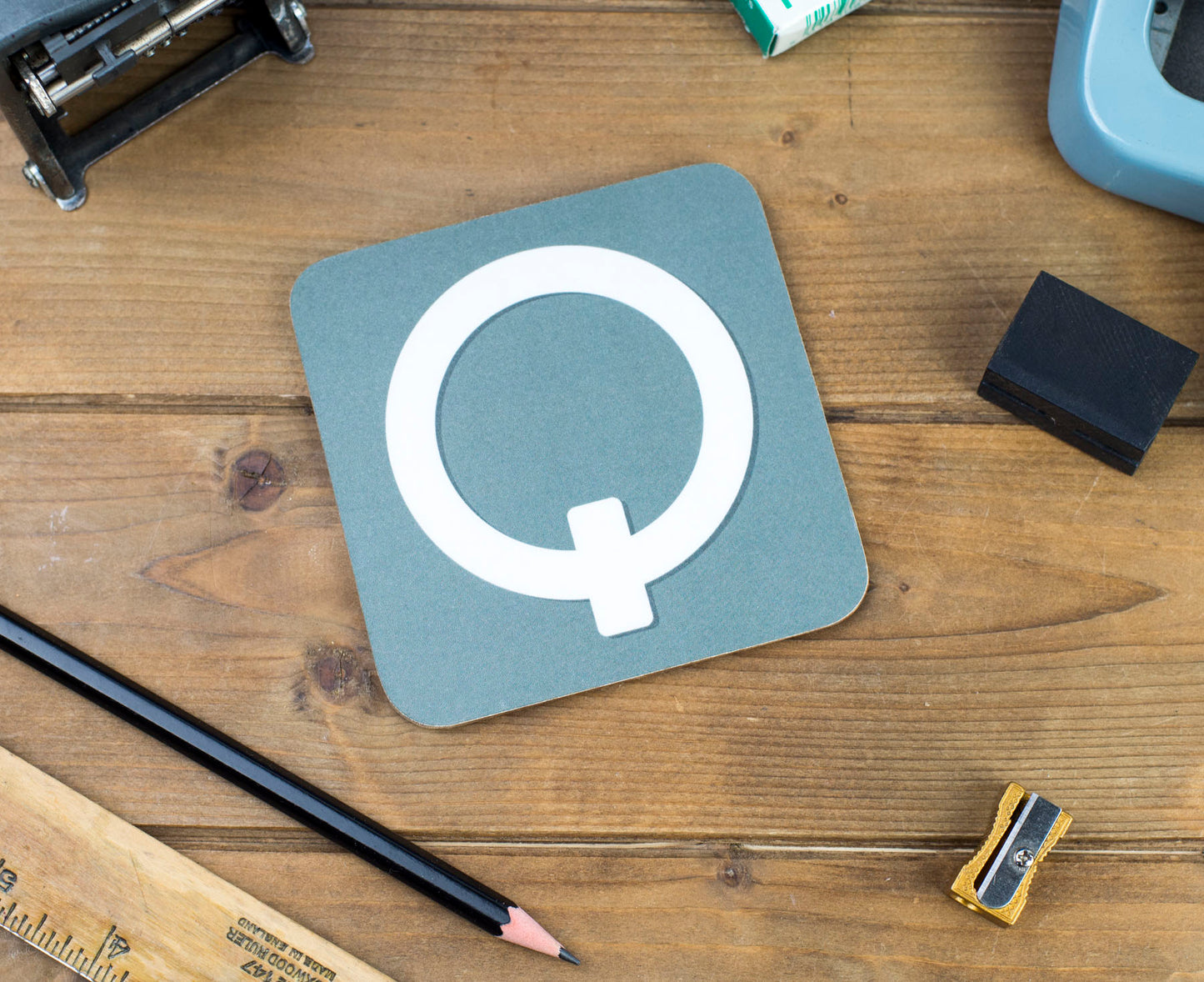 'Q' Letter Coaster