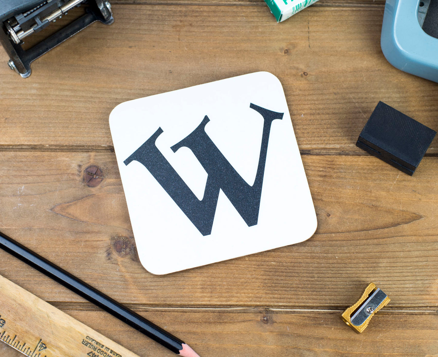 'W' Letter Coaster