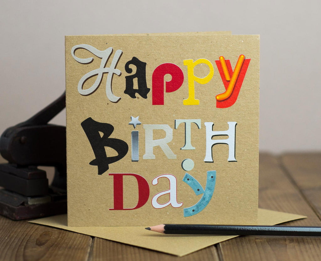 Happy Birthday Letters Card