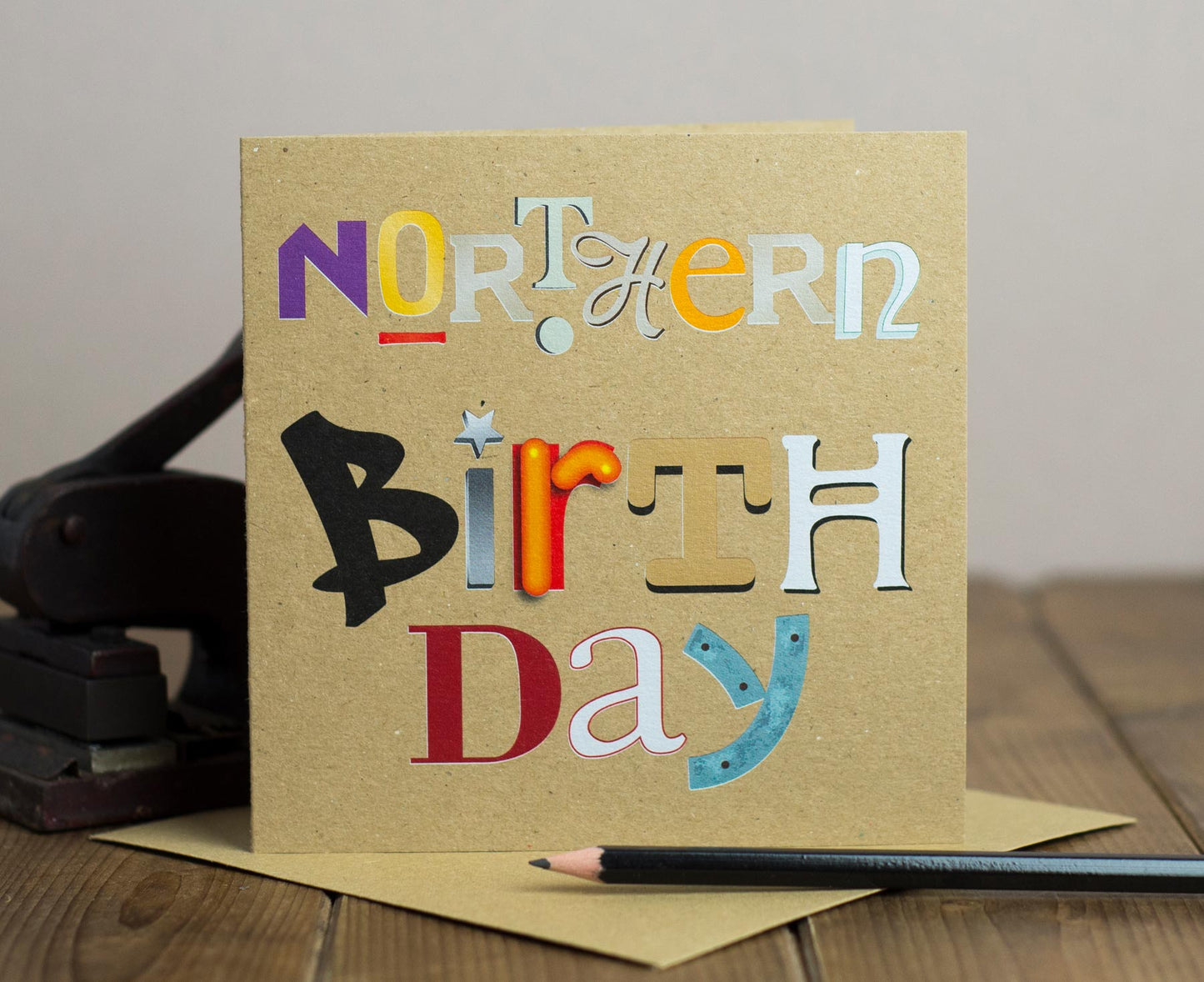 Northern Birthday kraft card