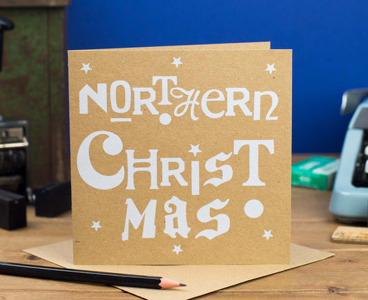 Northern Christmas Kraft Christmas card