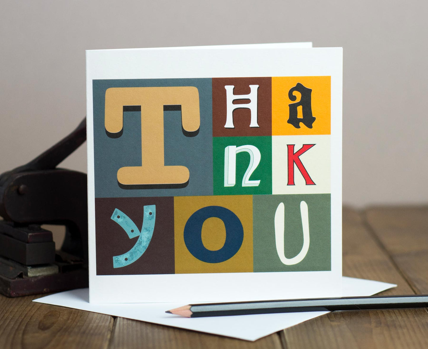 Thank You letters card