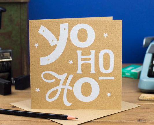 Yo Ho Ho Kraft Christmas card