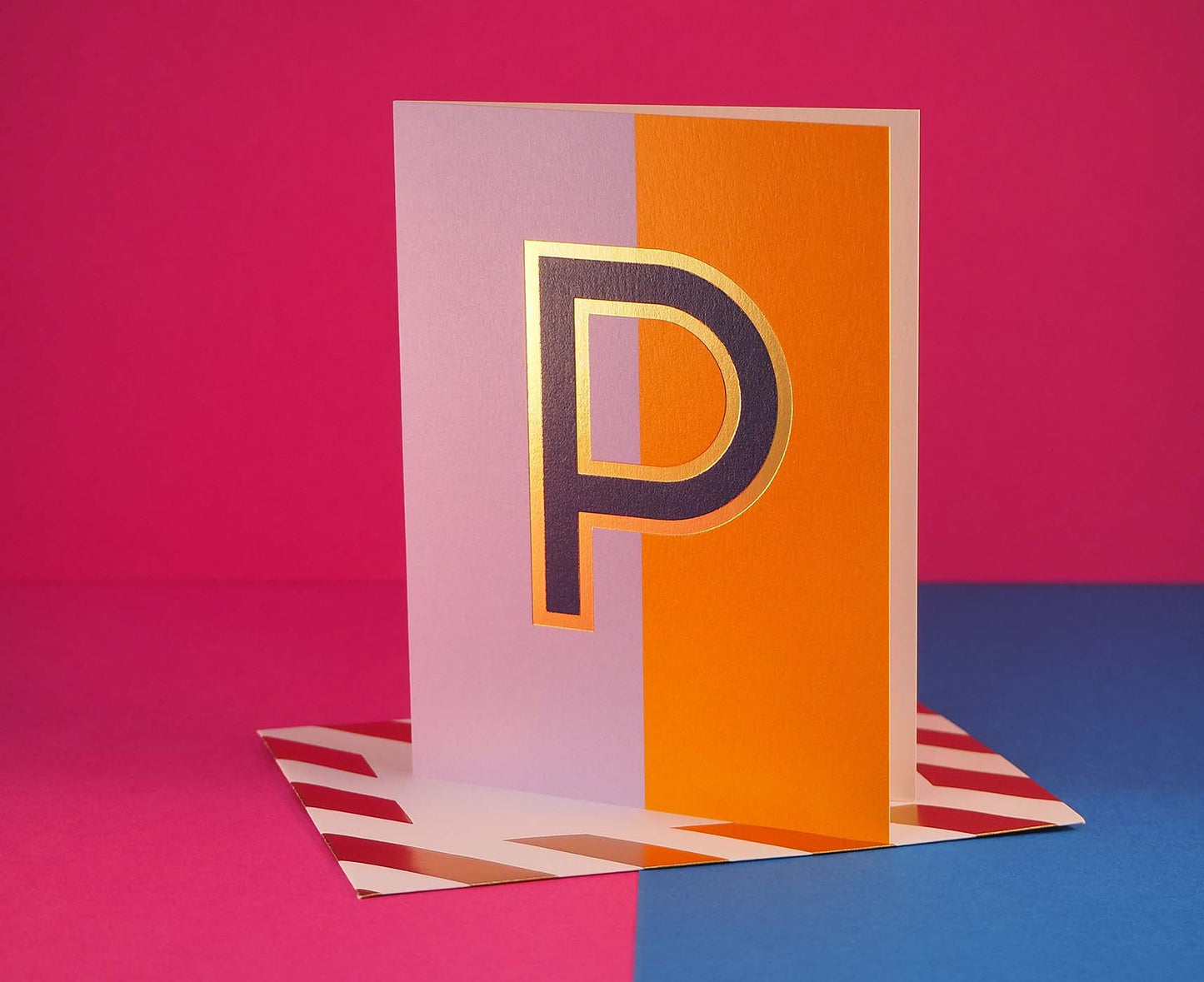 Nixie P foiled letter card