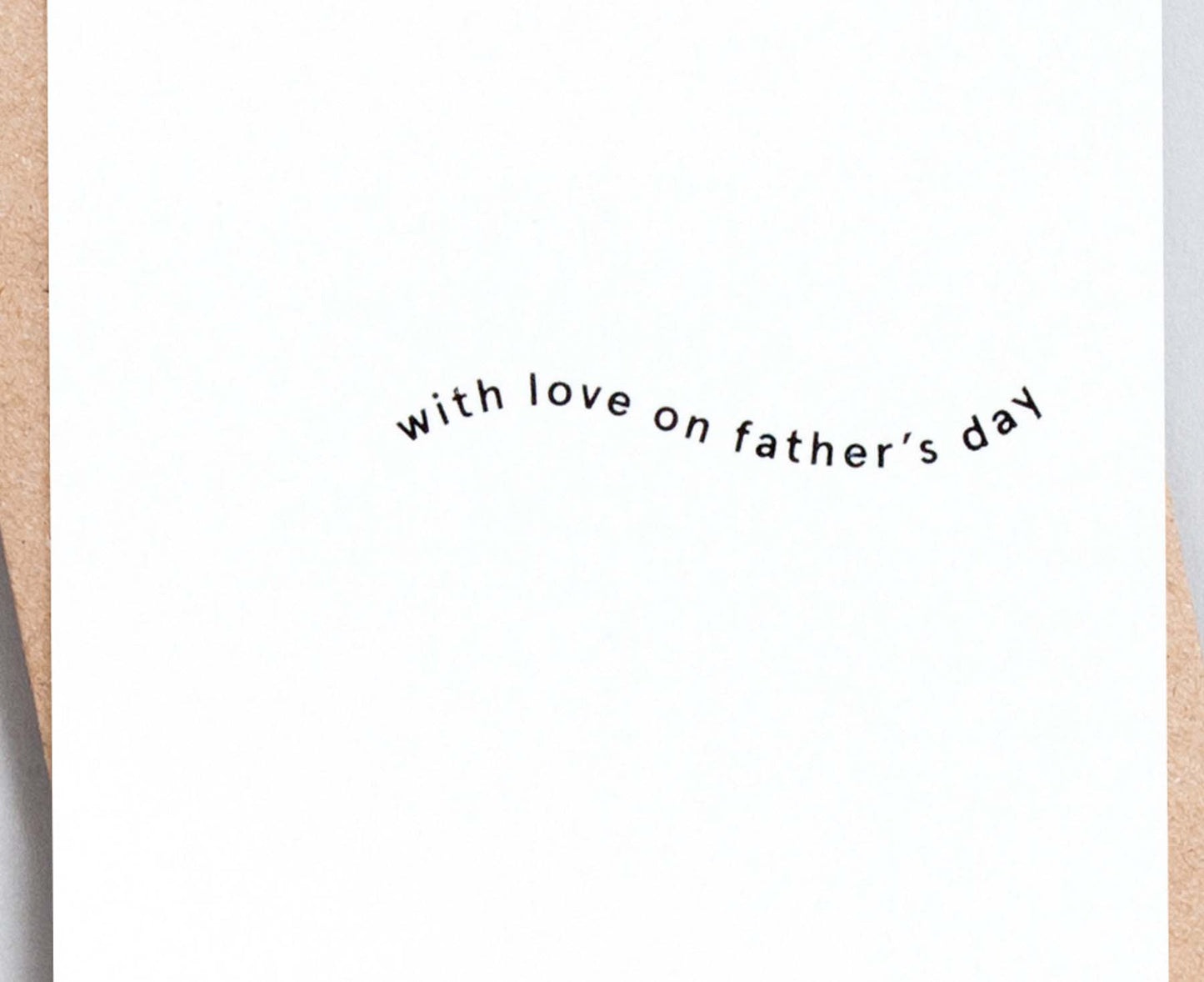 With Love on Father's Day Foil Blocked Card