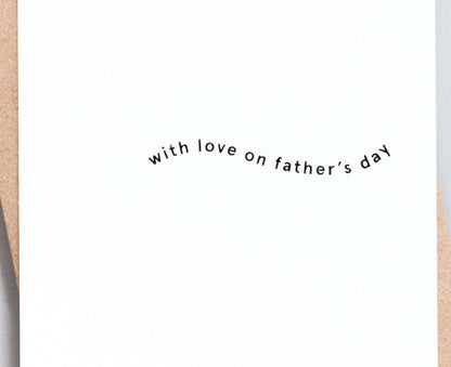With Love on Father's Day Foil Blocked Card