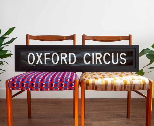 Oxford Circus Framed London Bus Blind