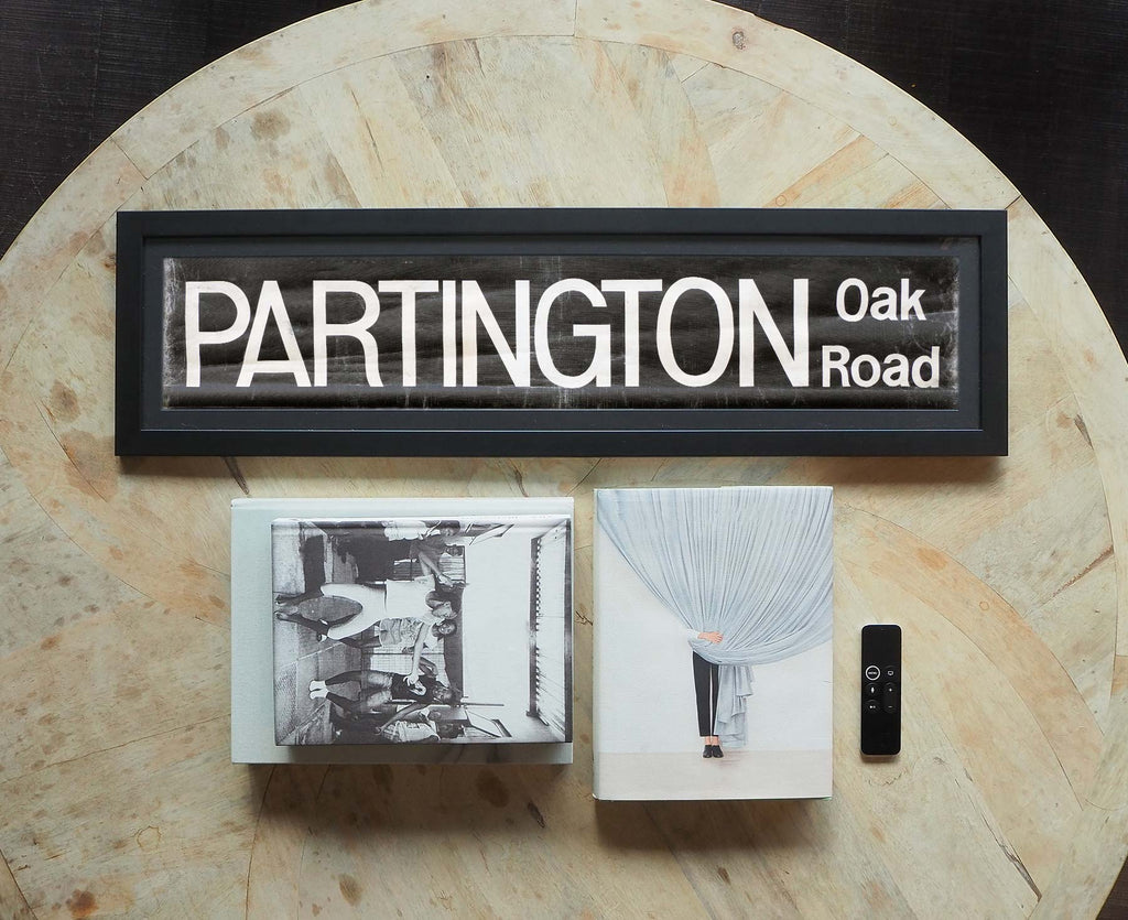 Partington Oak Road Framed Bus Blind