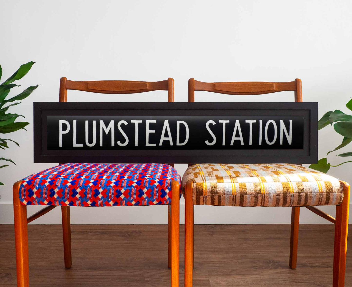 Plumstead Station Framed 1970s London Bus Blind