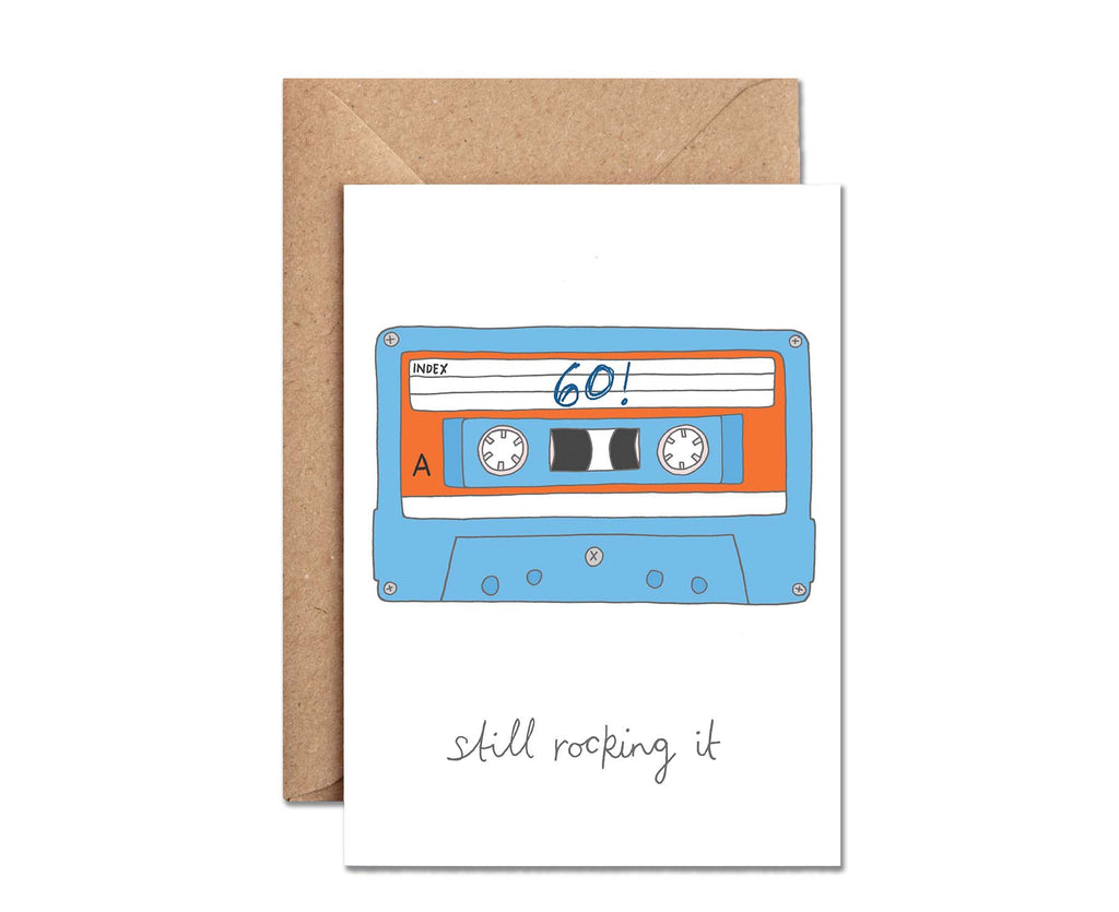 Still Rocking It Cassette 60th Birthday Card