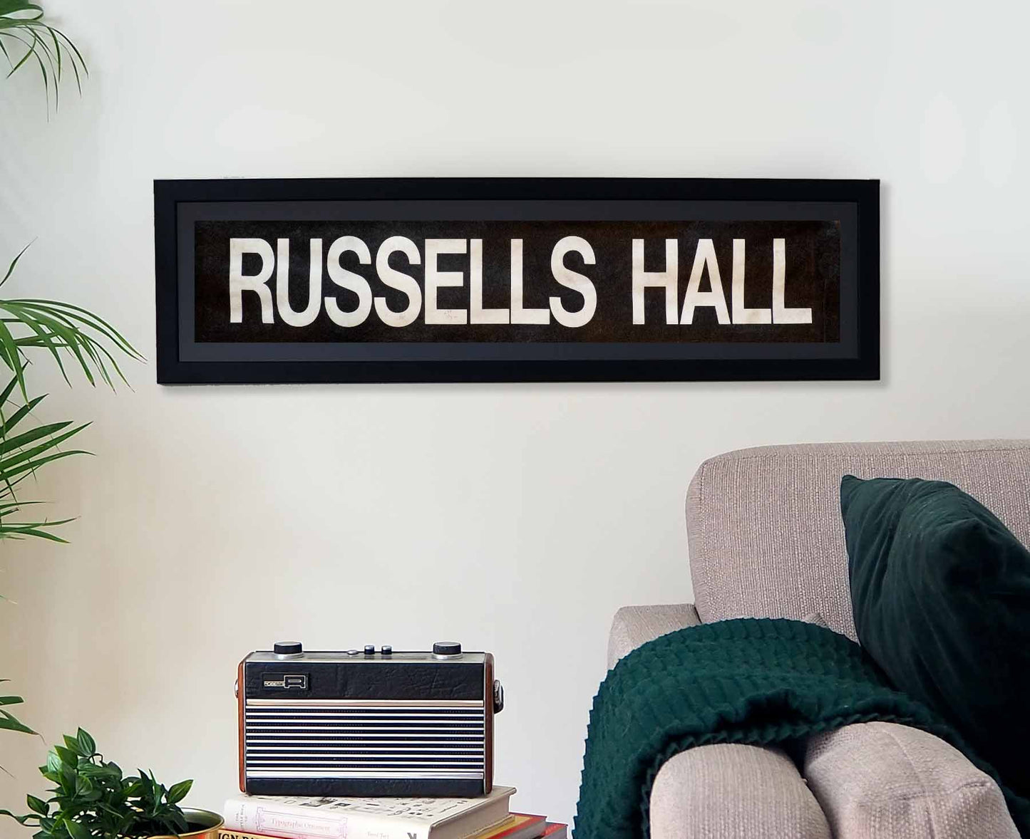 Russells Hall Framed Bus Blind