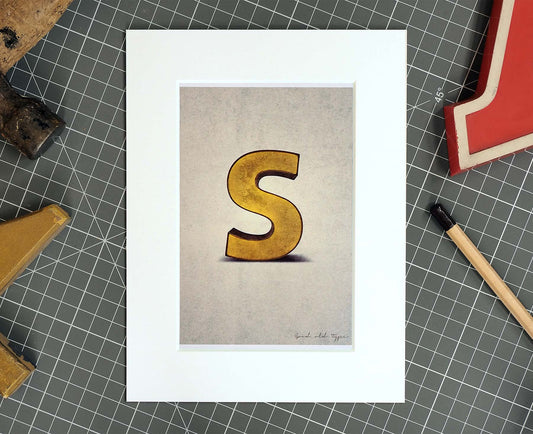 Letter S Salvaged Signage postcard