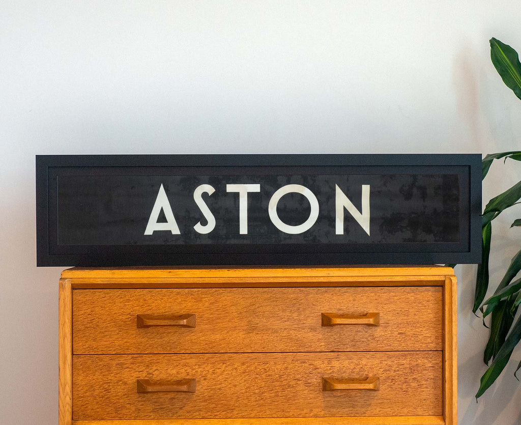 Aston 1971 Framed Bus Blind