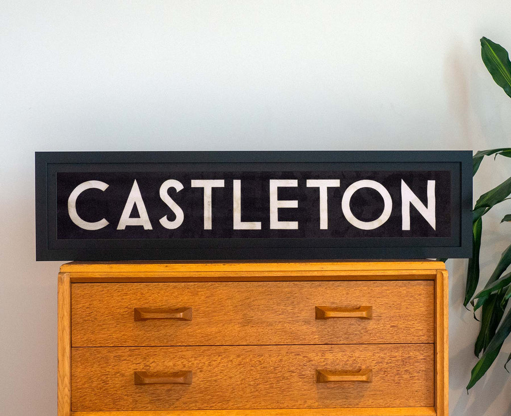 Castleton 1971 Framed Bus Blind