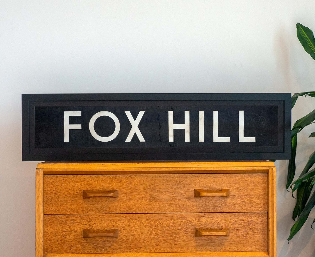 Fox Hill 1971 Framed Bus Blind