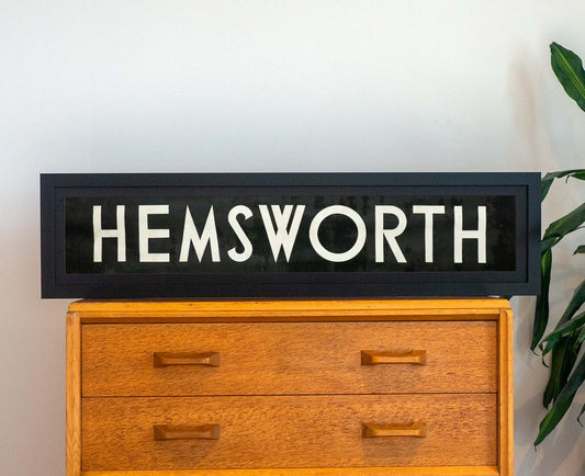 Hemsworth 1971 Framed Bus Blind