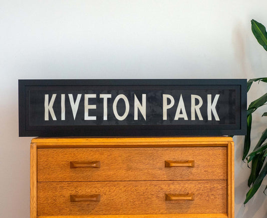 Kiveton Park 1971 Framed Bus Blind