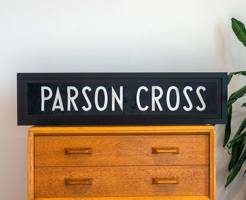 Parson Cross 1971 Framed Bus Blind