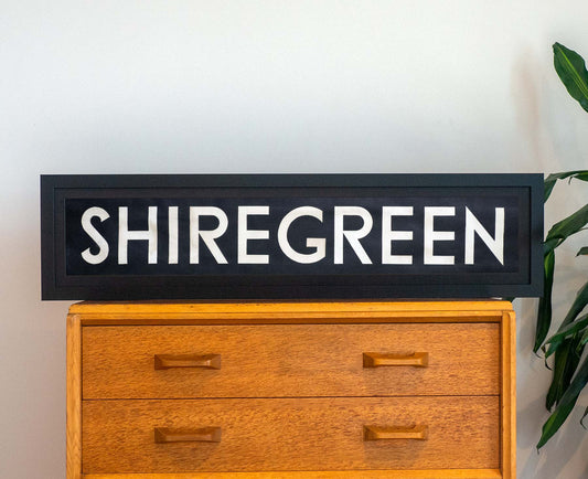 Shiregreen 1971 Framed Bus Blind