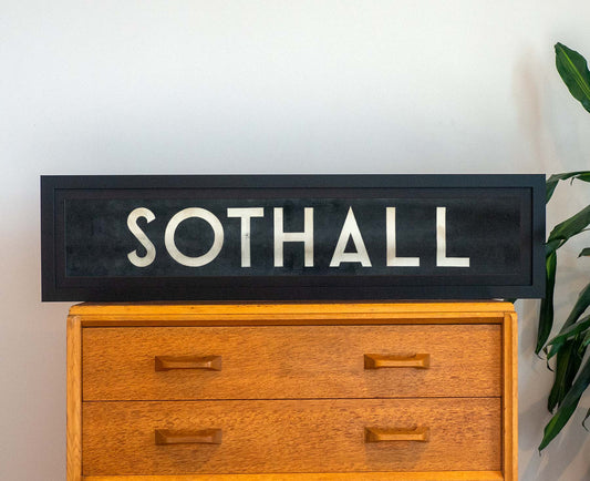 Sothall 1971 Framed Bus Blind