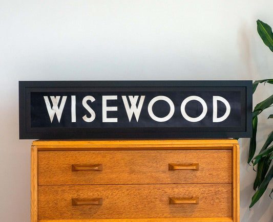 Wisewood 1971 Framed Bus Blind