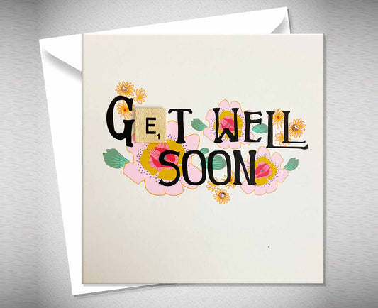 Get Well Soon Letter Tile Card