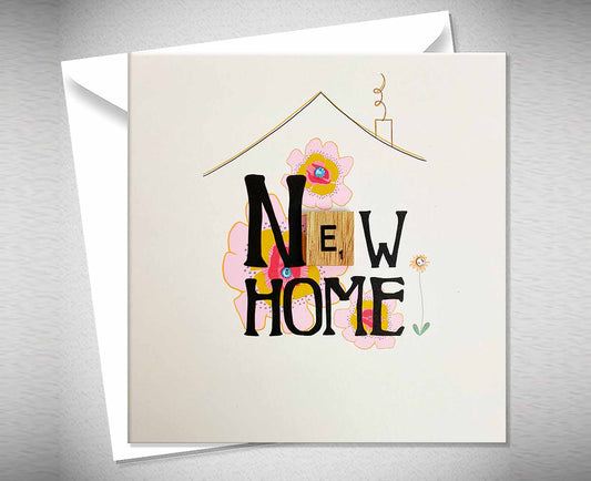 New Home Letter Tile Card