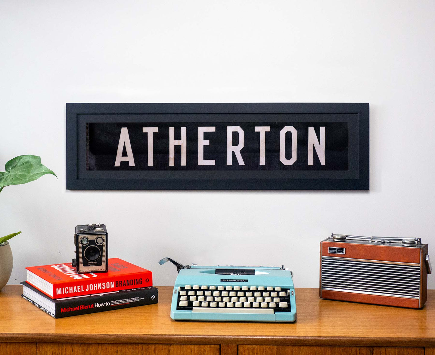 Atherton 1960s Framed Bus Blind