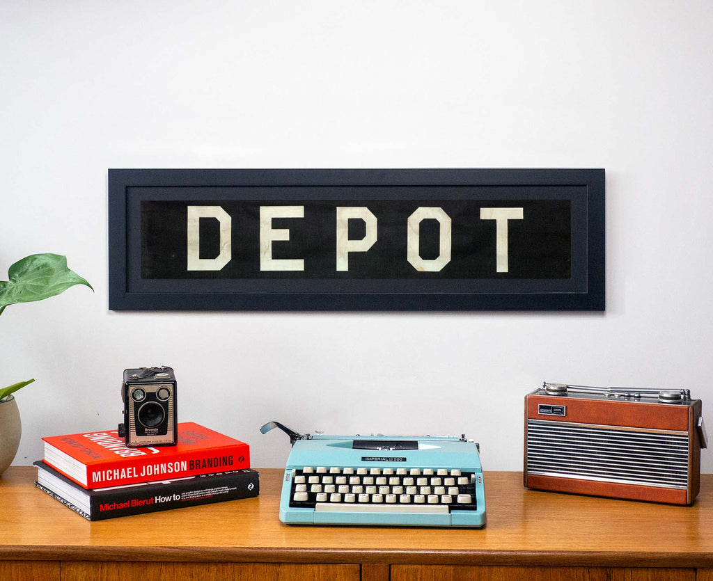 Depot 1960s Framed Bus Blind