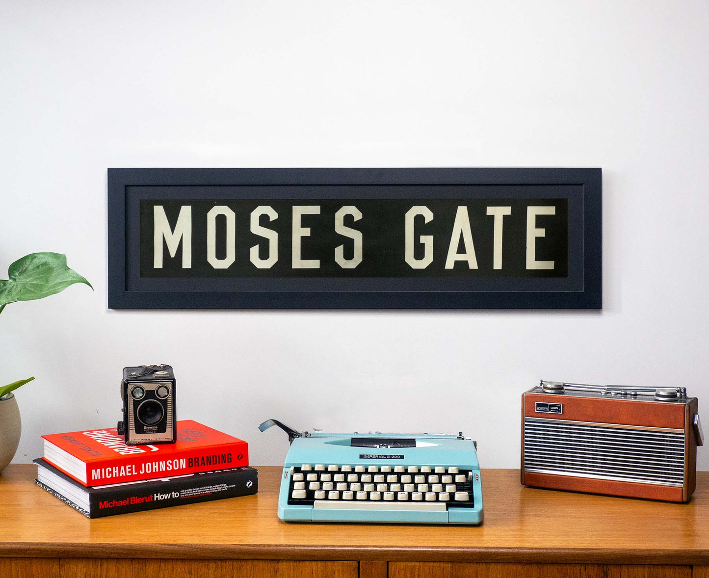 Moses Gate 1960s Framed Bus Blind