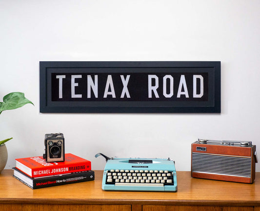 Tenax Road 1960s Framed Bus Blind