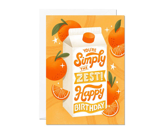 Simply The Zest! Birthday Card