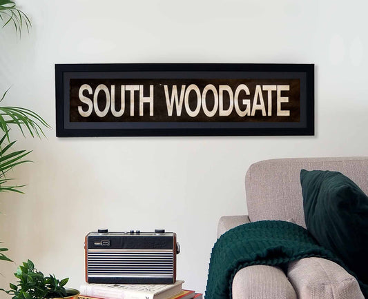 South Woodgate Framed Bus Blind