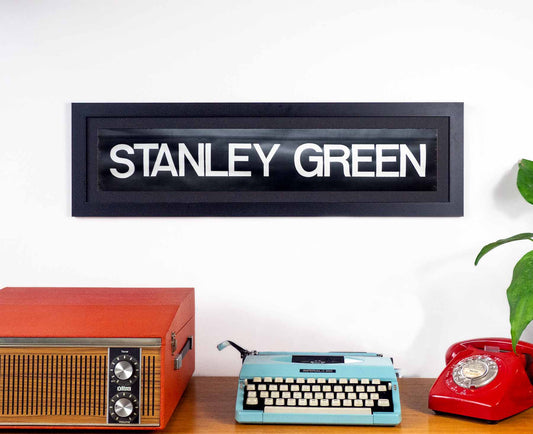 Stanley Green 1970s Framed Bus Blind