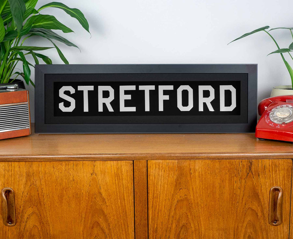 Stretford 1969 Framed Bus Blind